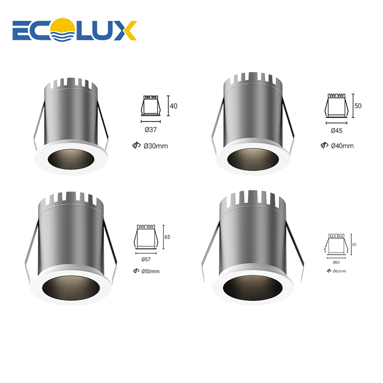 Ecolux High Lumen LED Chip Long Time Lighting No Flicker Not See Harsh Lights Mini LED Spotlight