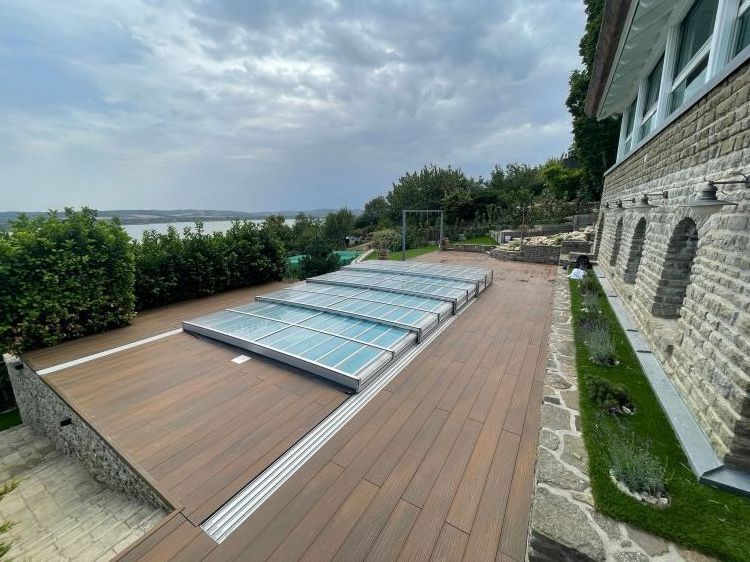 Hot Sale Interlocking Waterproof Wpc Co-extrusion Seamless Decking Without Gap