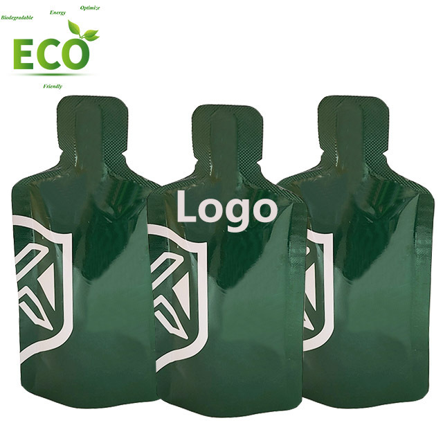 5ml- 40ml Customized Logo Bottle Shaped Plastic Pouch  Liquid Sachet Bag Energy Gel Drinks Sachet Pouch