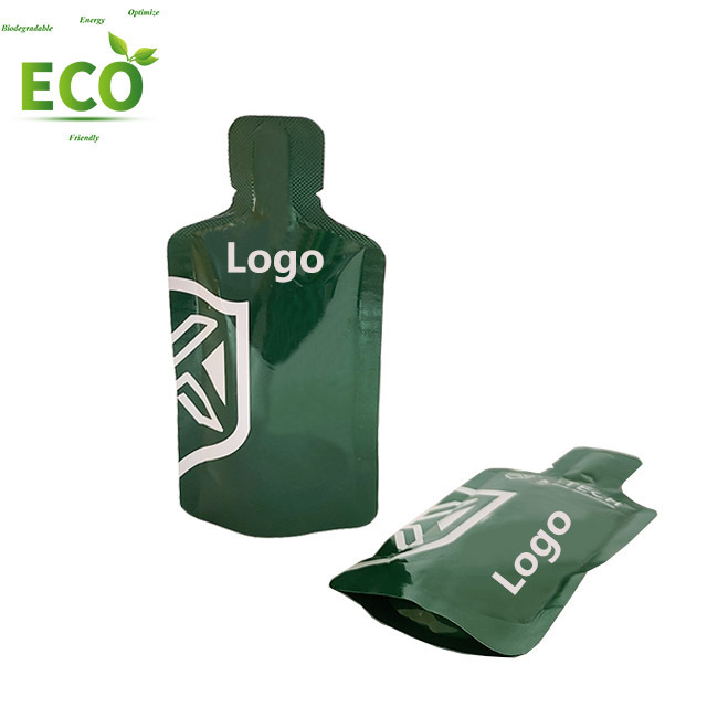 5ml- 40ml Customized Logo Bottle Shaped Plastic Pouch  Liquid Sachet Bag Energy Gel Drinks Sachet Pouch