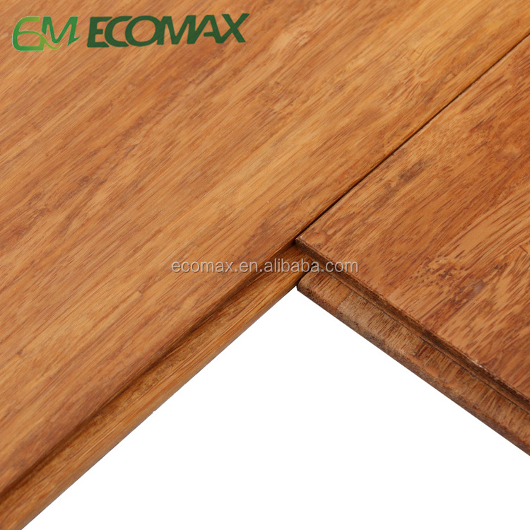 Solid Bamboo Flooring for indoor Carbonized Strand woven bambooo flooring 100%bamboo Factory Ecomax