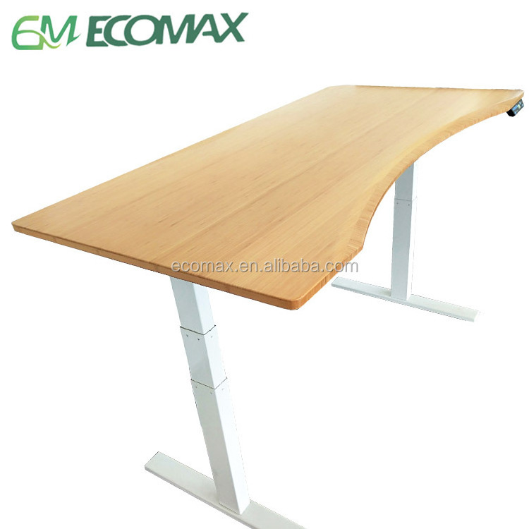 height adjustable lift frame  table top for office furniture Bamboo carbonized color bamboo table top , study table bamboo facto