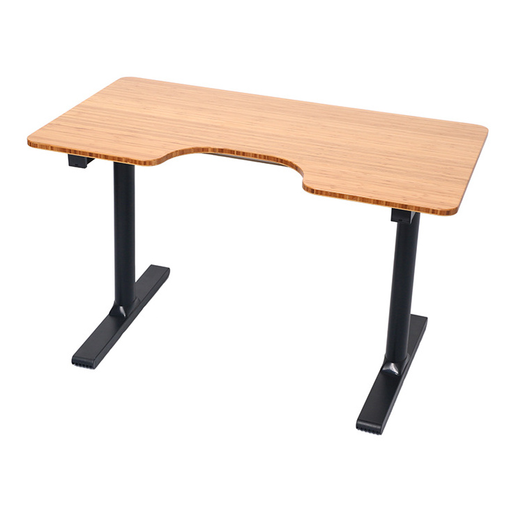 Bamboo table tops Electric frame  Sit And Stand Desk ,Height Adjustable Furniture Desk Table Top,office table