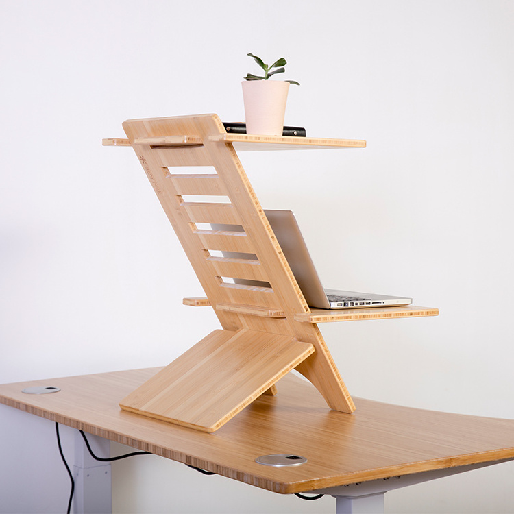 Bamboo table tops Electric frame  Sit And Stand Desk ,Height Adjustable Furniture Desk Table Top,office table