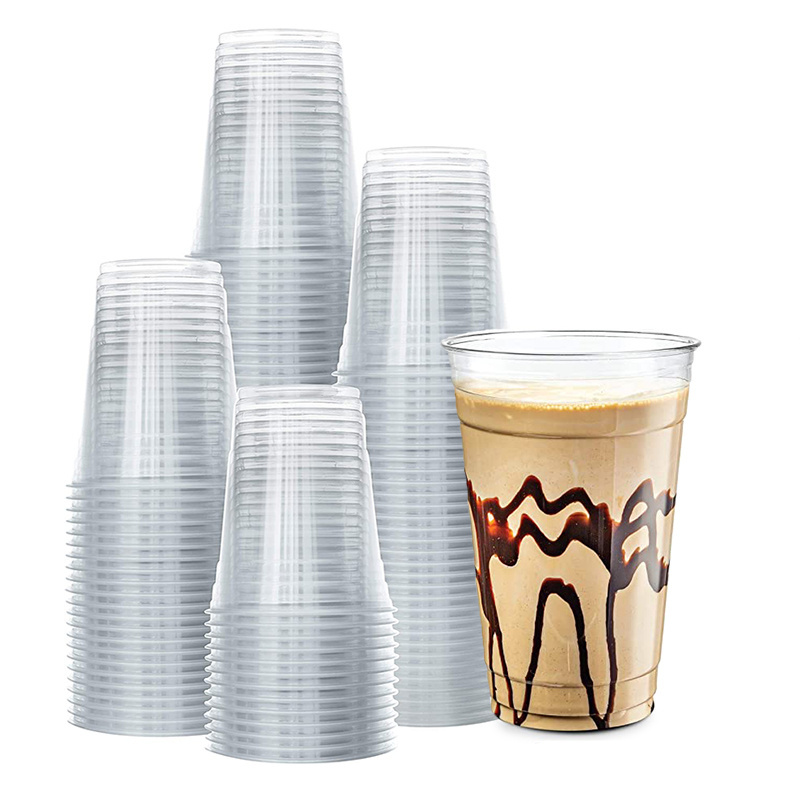 Custom Printed Biodegradable Disposable Beverage Ice Cream Boba Tea Cold Coffee Compostable Pla Bubble Tea Cup