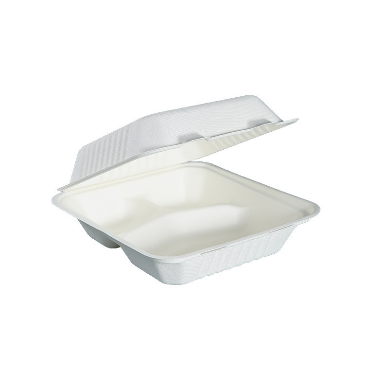 Microwavable Food Grade Restaurant Disposable Clamshell Round to Go Take Away Lunch Food Meal Packaging Boxes