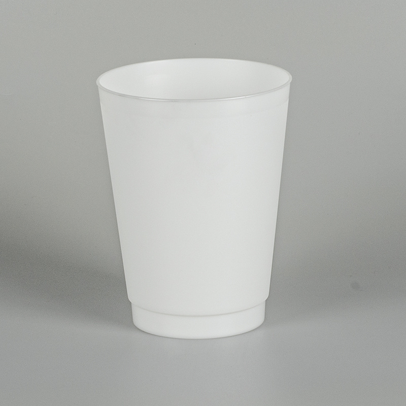 300ml PLA Stadium Cups 12 oz White Custom Reusable Drink Cup Water Juice Beer Wine Tea Ice Coffee Cup