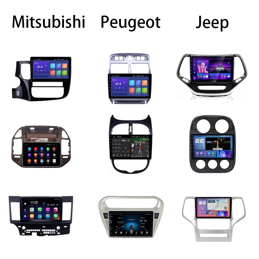 Universal Car DVD Player frame navigation panel car radio frame Factory direct price discount Android radio fascia frame