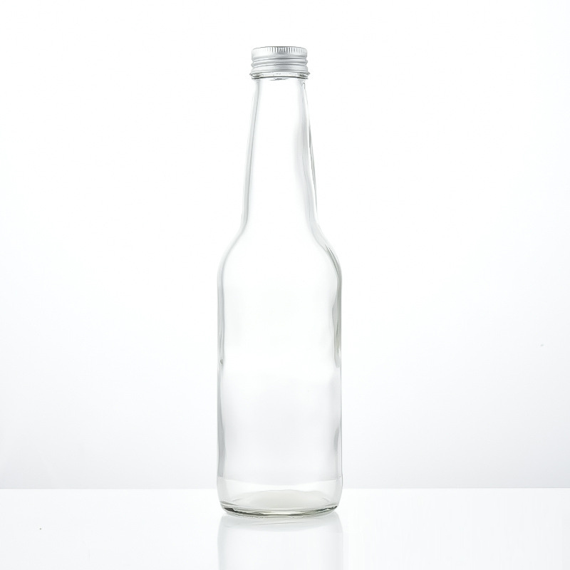 330ml Empty Clear Glass Bottle with Screw Cap Carbonated Drink Soda Juice Beverage Packing drinks bottle glass