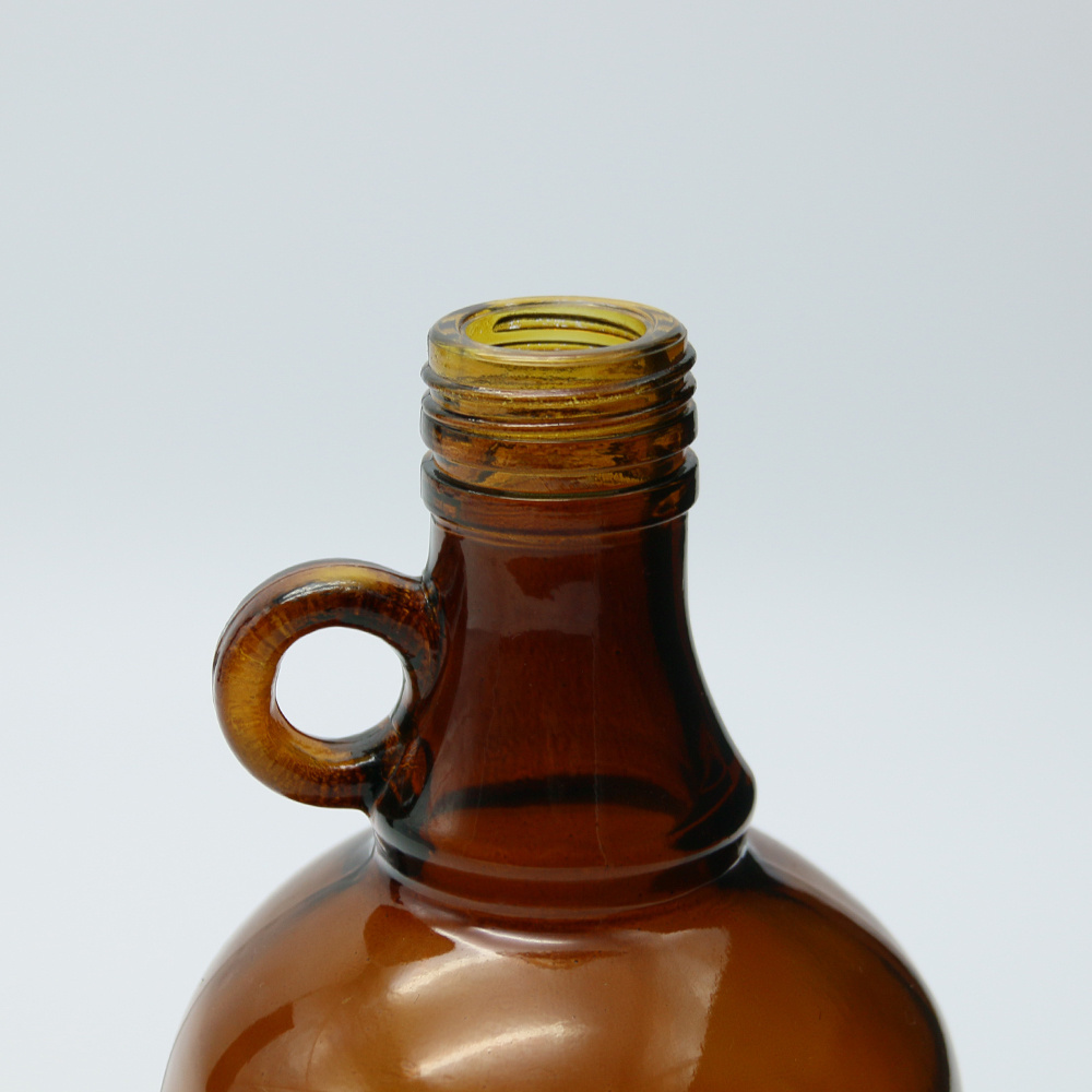 Wholesale 500ml 1000ml Large Capacity Gallon Amber Empty Glass Jugs/Bottles with Lid For Home Brewing Wine Beer Beverage