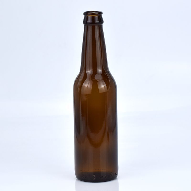 Wholesale 330ml 12oz black amber beer bottle for packing glass bottle with crown caps beer bottle 330 ml botellas de cerveza