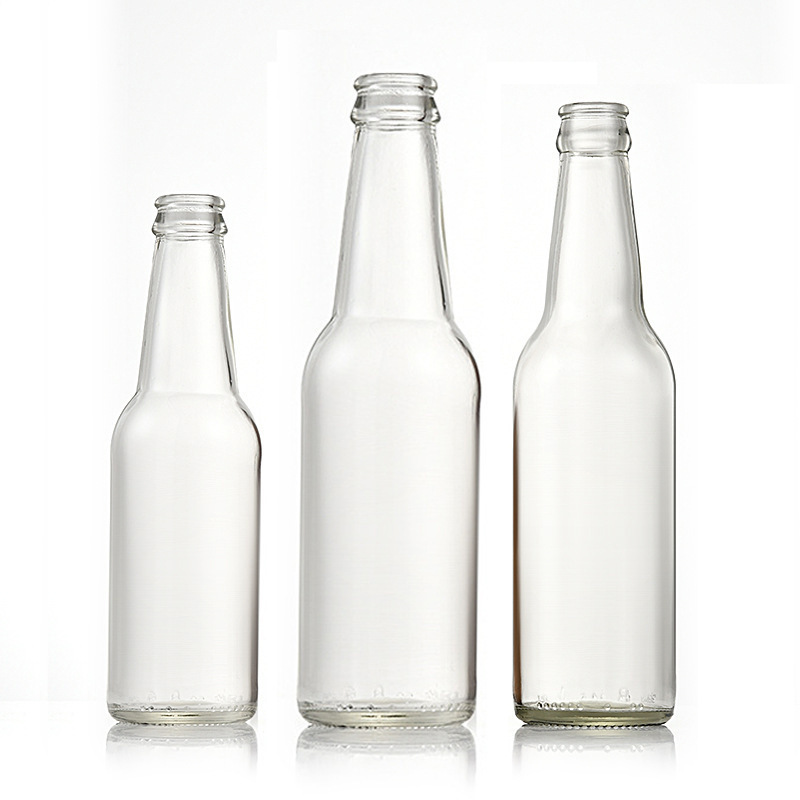 Cheap price 250ml 275ml beverage glass bottles with crown cap soda juice water bottle 250 ml clear beer bottle