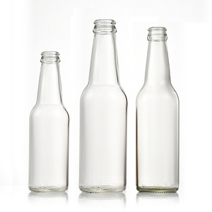 Cheap price 250ml 275ml beverage glass bottles with crown cap soda juice water bottle 250 ml clear beer bottle