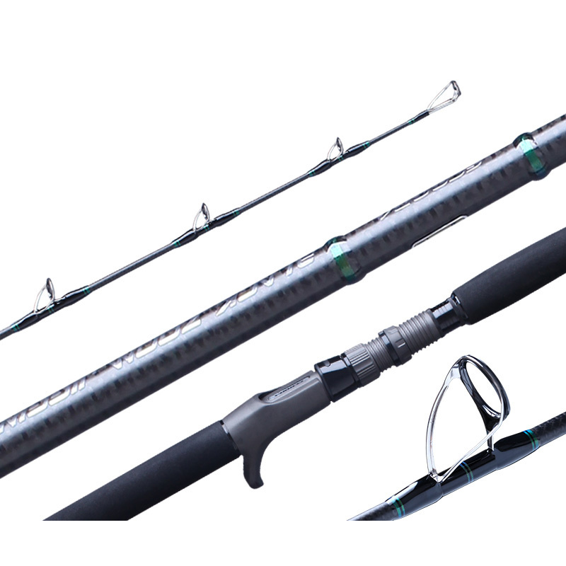 Black Zoom Japan Toray High Carbon Fiber Deep Sea Fishing Jigging Rod All Fuji Accessories  Boat Jigging Rod Fishing