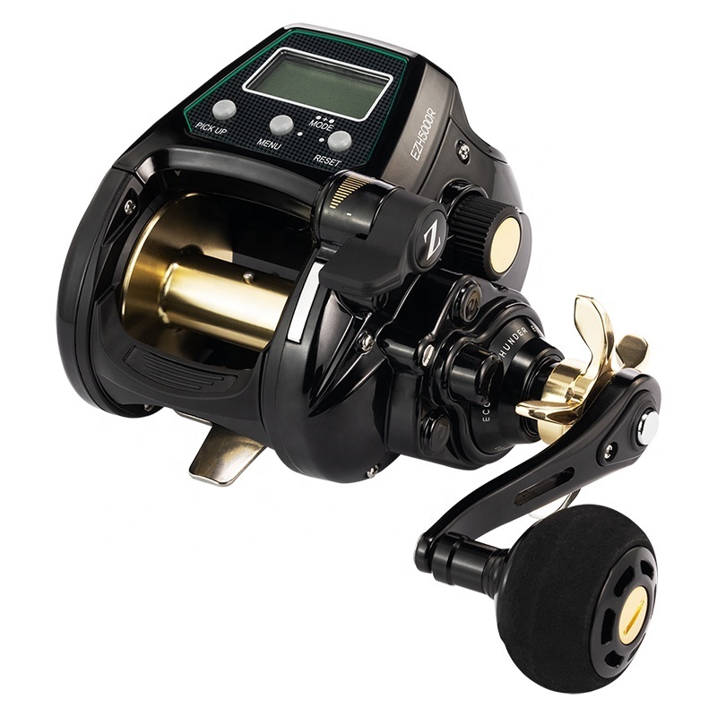 Ecooda EZH 3000/5000 Size Electric Fishing Reel Saltwater Big Drag Power Electric Hose Reel 12V DC Jigging Reel