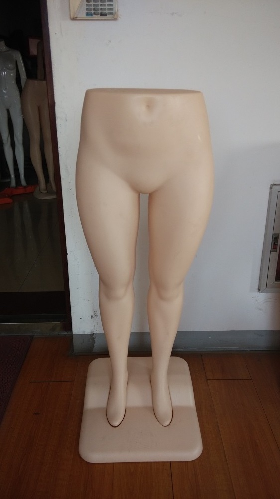 Full Body Dummy Female Big Butt Long Legs PE Plastic Mannequin Plastic Female Mannequin Women Full Body Plastic Dummy Boutique W