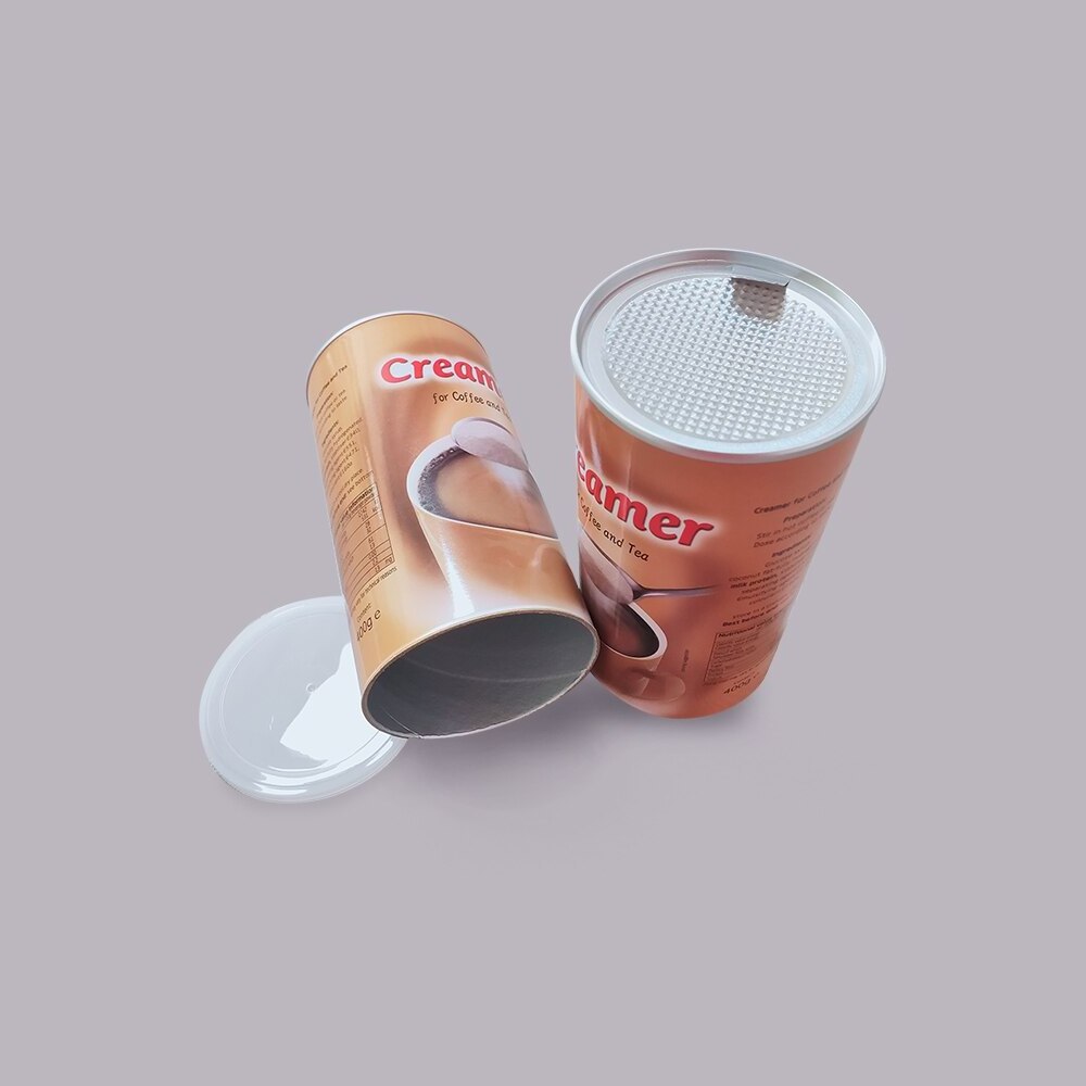 Custom Made Great Packaging Solution for Powder Paper Canister with Pull-Tab Foil Seal