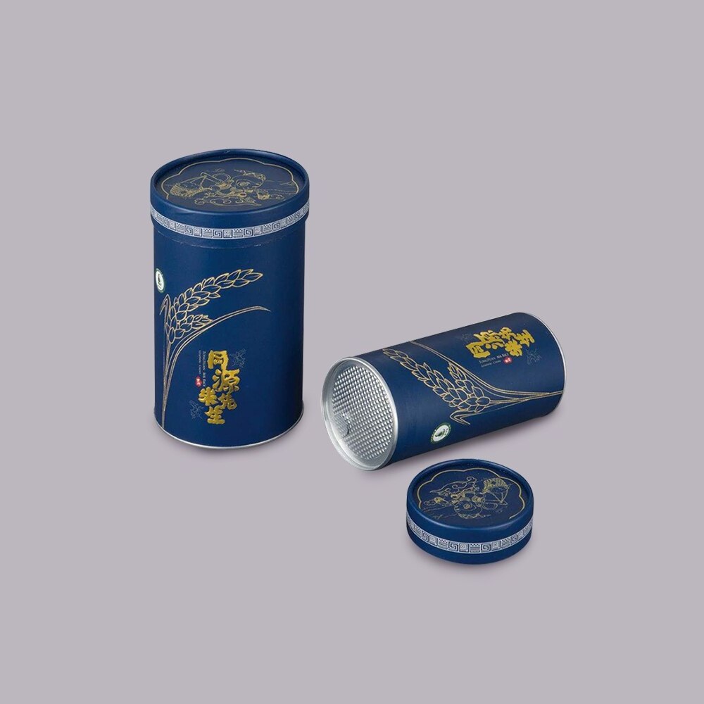 Custom Made Great Packaging Solution for Powder Paper Canister with Pull-Tab Foil Seal