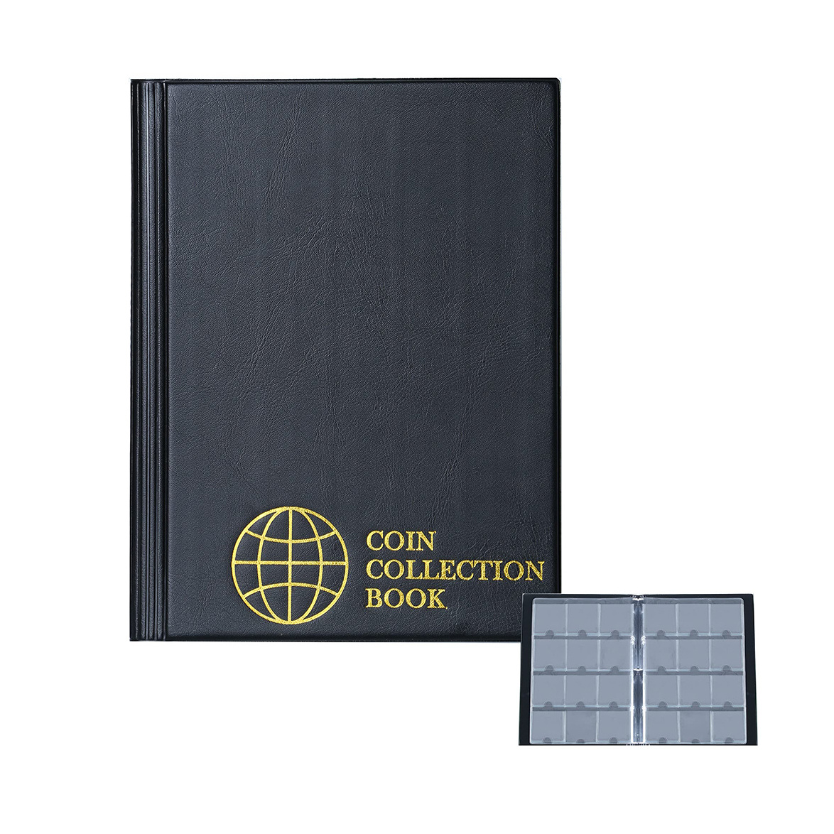 Wholesale 120 Pockets 2x2 Inches Coin Flip Holder Albums Storage Books Album For Coin Cardboard Collection Holders