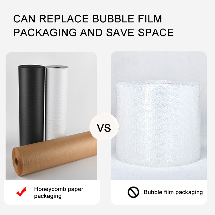 Wrap Paper Protector Roll Honeycomb Wrapping Paper Honeycomb Cushioning Wrap Roll for Moving Shipping Wrapping Gifts