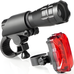 Hot Sale Bright Max Rechargeable Flashlight Bicycle lamp set