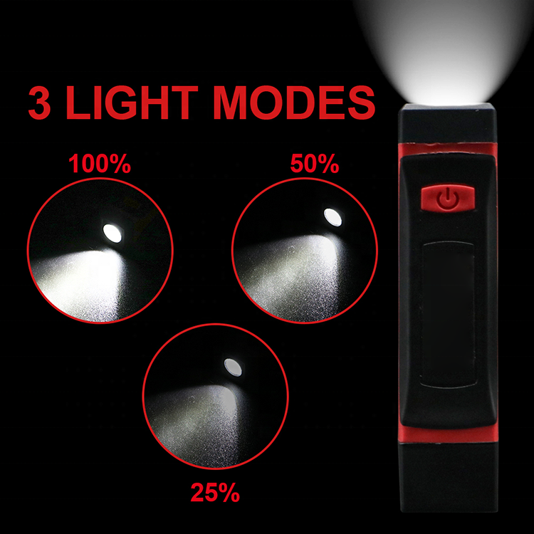 2023 New 2 in 1 LED knock-down work light Magnet dual flashlight Night light Detachable Emergency Hanging neck work light