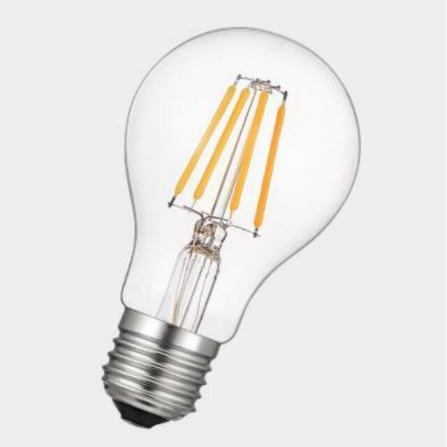 2W 4W 6W 8W Led Filament Bulb E27 E26 Vintage Glass Edison Dimmable A60 LED Light Bulb For Home Decoration