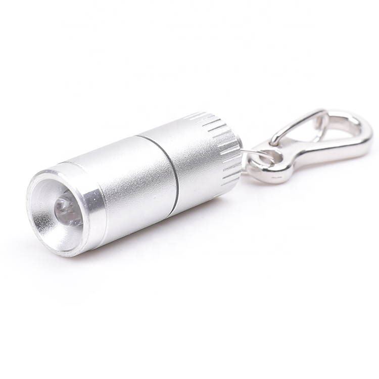 2Pack Colorful Mini LR41 button cell Aluminum Key Ring Flashlight Mini LED Keychain Light