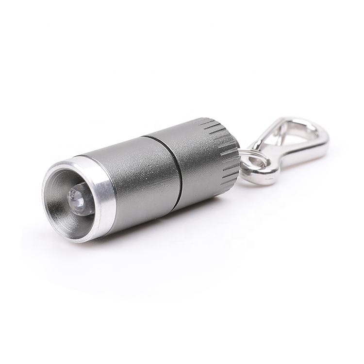 2Pack Colorful Mini LR41 button cell Aluminum Key Ring Flashlight Mini LED Keychain Light