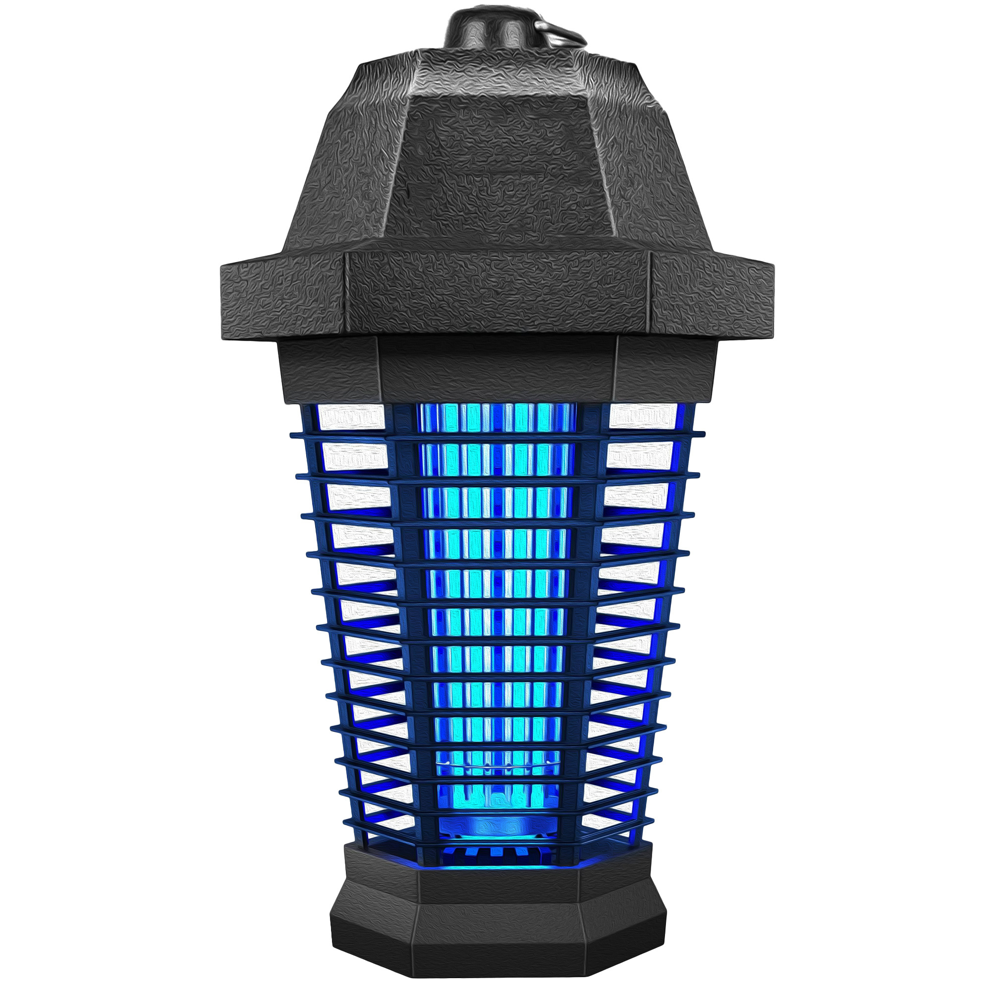 ABS Plastic Outer 3 Prong Plug Bug Zapper Mosquito Killer Lamp Outdoor Indoor Outdoor Electric