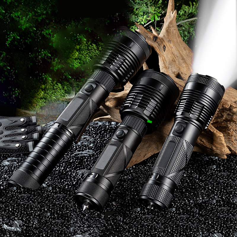 Battery Indicator Laser  Flashlights Super Bright Flashlight with 5 Modes,diving flashlight AAA Batteries  Included