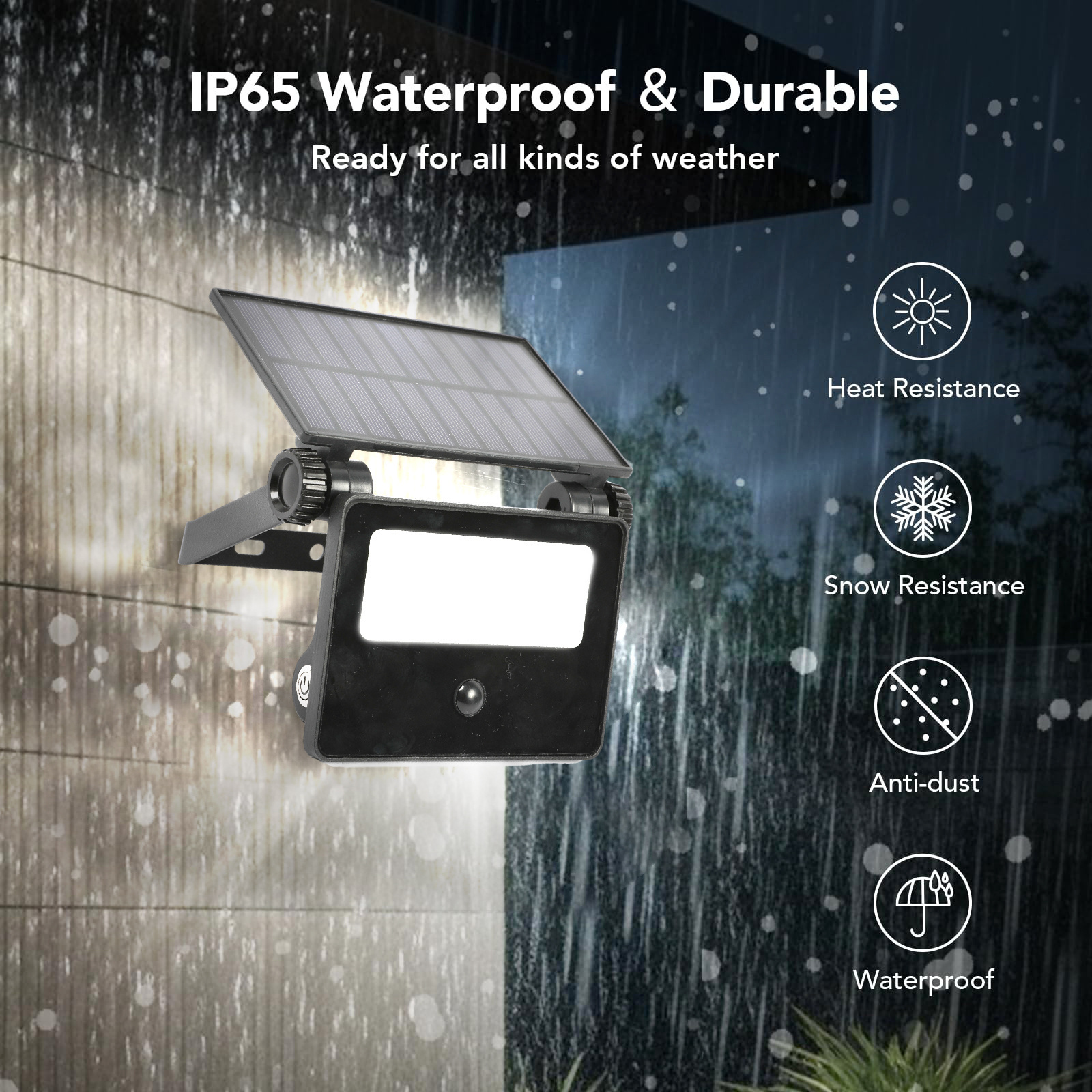 Mulights solar flood lights Outdoor Lighting IP65 Waterproof solar garden lights Garden Led solar wall lamp