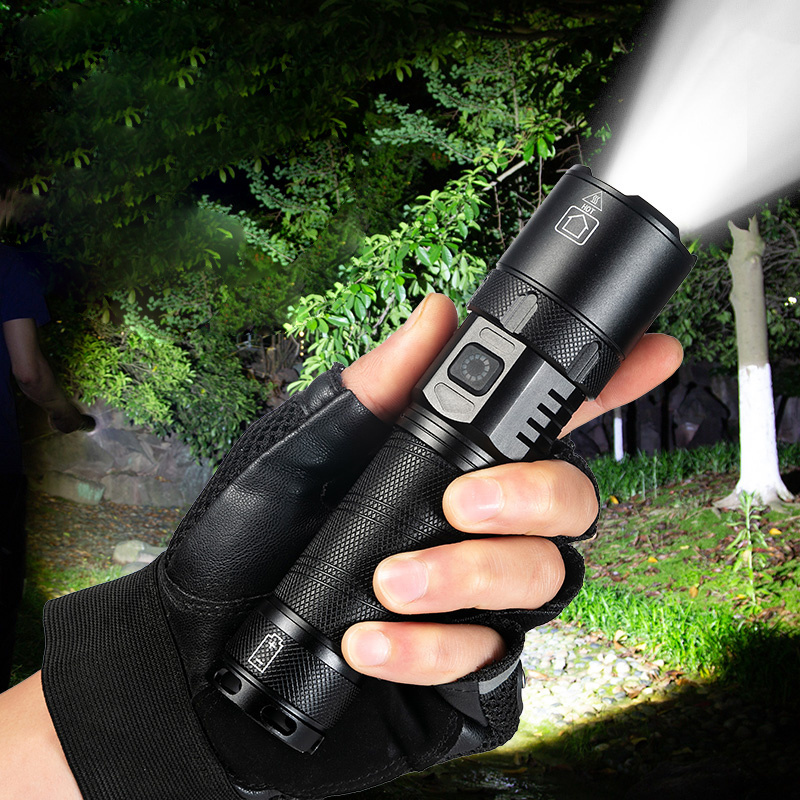 Led Torch Flashlight, Super Bright Flashlight with 5 Modes,Waterproof,Battery Indicator Flashlights for Camping, Emergencies