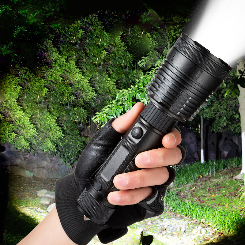 Battery Indicator Laser  Flashlights Super Bright Flashlight with 5 Modes,diving flashlight AAA Batteries  Included