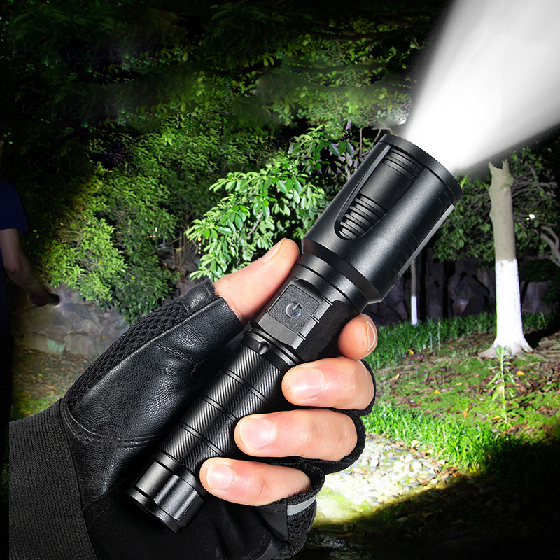 Wholesale Rechargeable Flashlights High Lumens, Lumen Super Bright LED Flashlight, Powerful Handheld Flashlights