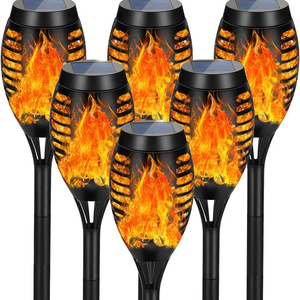 51 72 96 LED led flame light outdoor pathway lawn decor solar lights power outdoor tiki torch with flickering flame outdoor