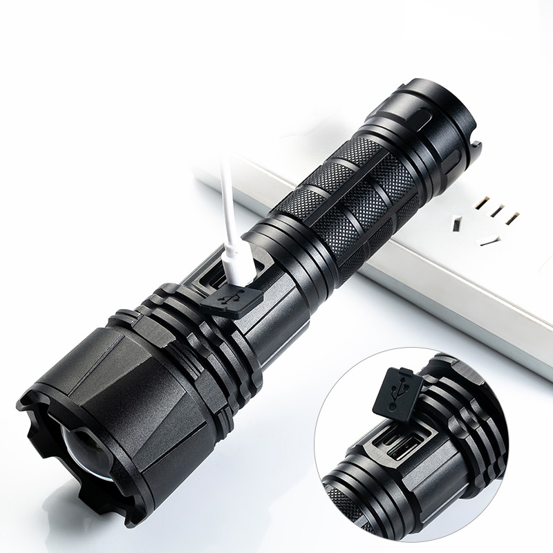 Super Bright Flashlight with 5 Modes Flashlights Torch Battery Indicator Flashlights  Waterproof AAA Batteries  Included