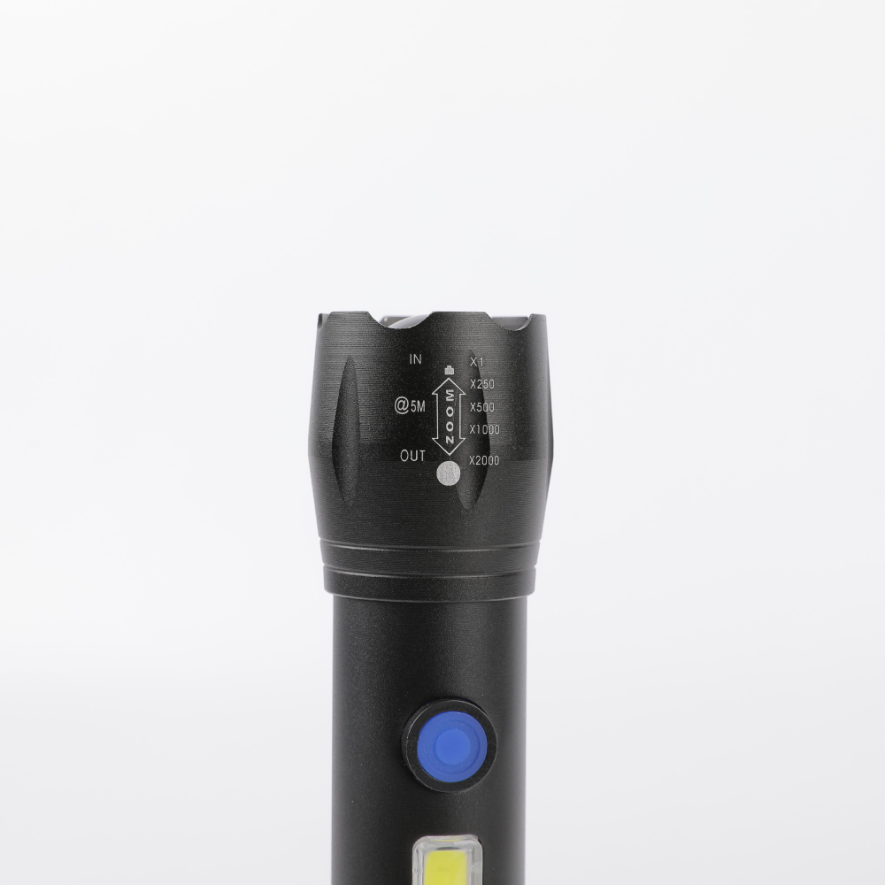 Torch Porwerful Torch 1000 Lumen 5w 10w Aluminum Rechargeable Cob Led Flashlight