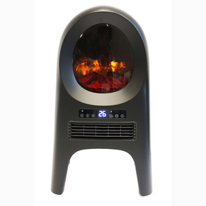 Fashionable 2000W Electric Fireplace Heater with LED Display Realistic Flame Fireplace Heater