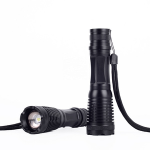 1000 lumen  IpX4 waterproof 18650 rechargeable AAA 2 mode T6 UV zoom flashlight