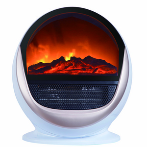 Portable Desktop Mini Electric Warmer Heater 3D Flame Fireplace Stoves Heater