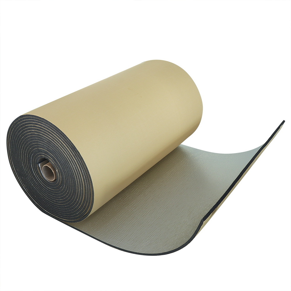 Closed Cell Crosslinked Polyolefin HVAC Aluminum Foil Adhesive Foam XPE Insulation Foam XLPE Insulation For Air Duct