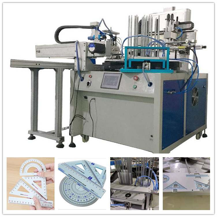 full Auto Silk Screen Printing Machine For School Ruler Flat Screen Printing Machine For Leather