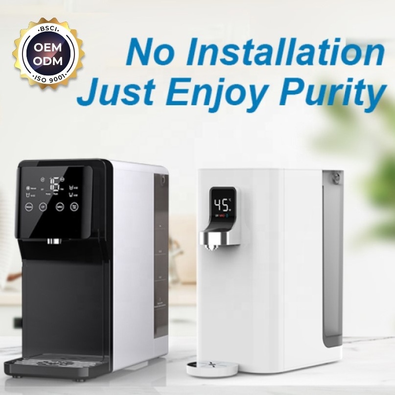 OEM ODM Hot And Cold Water Dispenser Sustainable Home Appliance Water Filter Or Purifier Countertop RO Water Purifier Dispenser