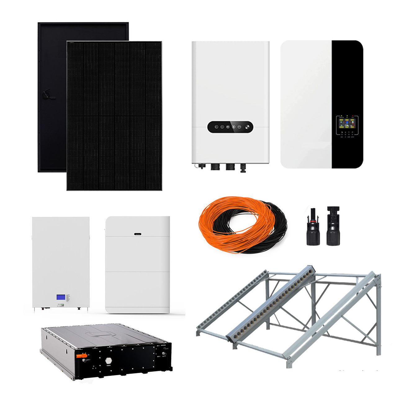 Factory Direct 8000w Solar Panel Kit Power Generator 8kw Off Grid home commercial use industrial Solar Energy System