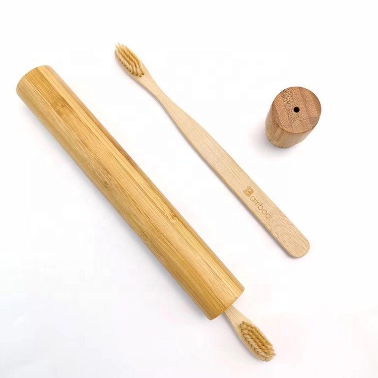 bamboo toothbrush container toothbrush travel case