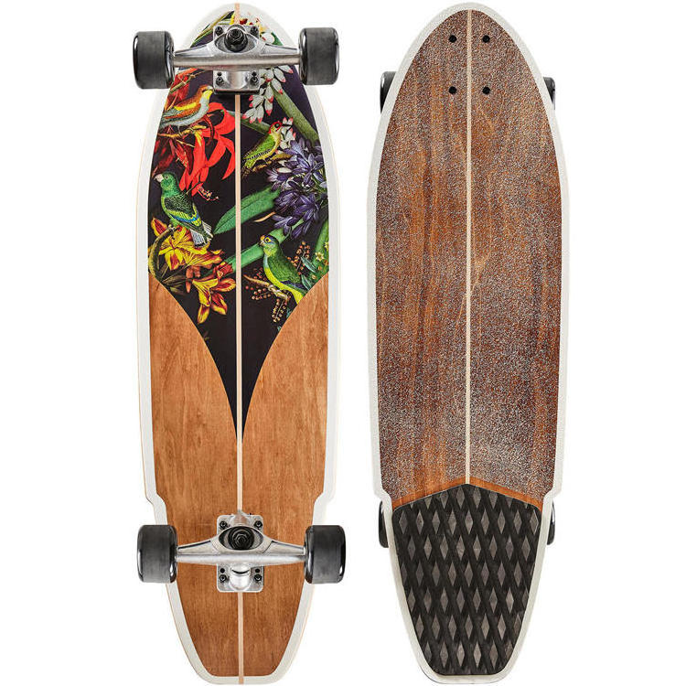 32 inch 7 Ply Maple Wooden Longboard Deck Carving Pumping Cruiser Skateboard Surf Skate