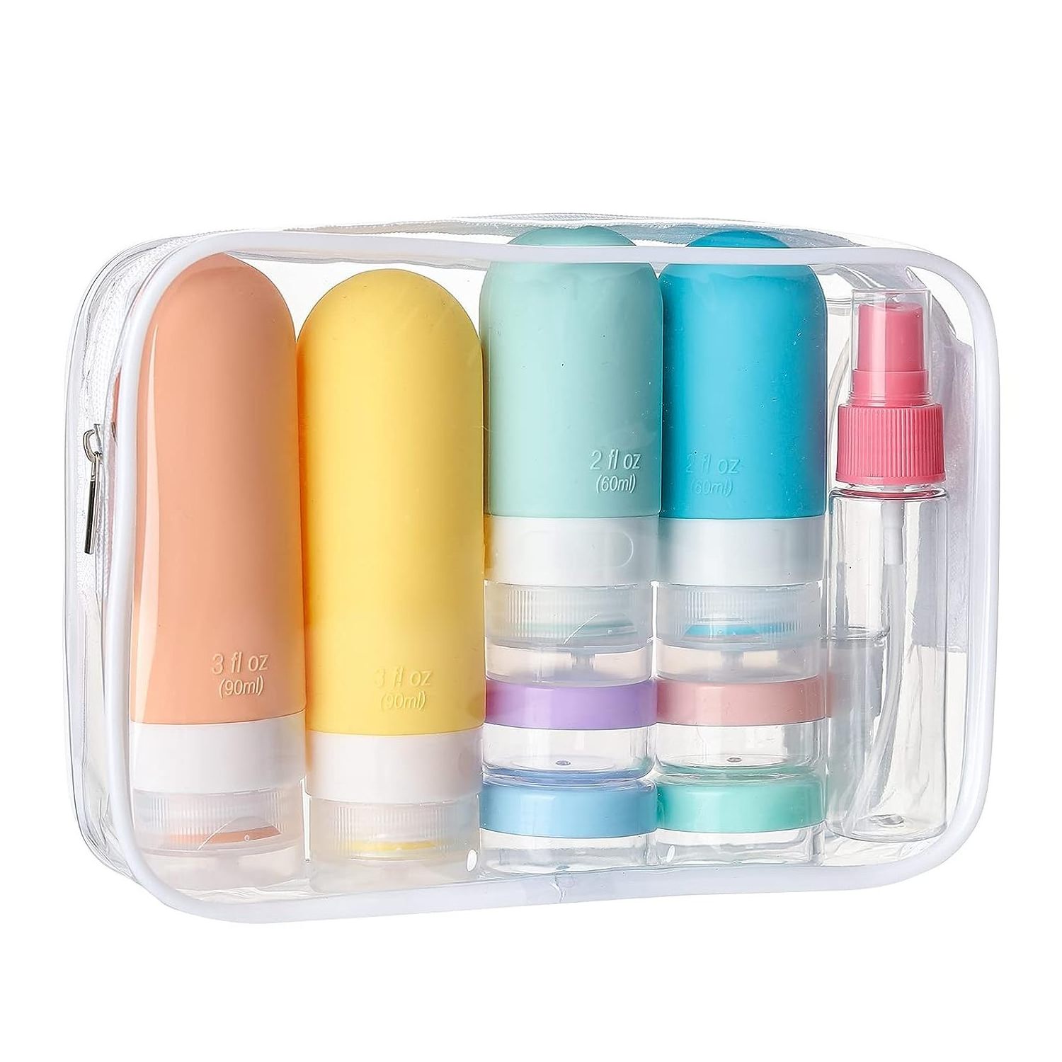 Promotional Gifts Silicone Travel Bottle Set Cosmetic Lotion Shampoo Travel Kits