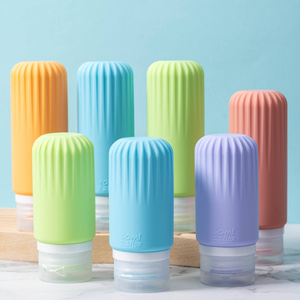 Silicone Travel Kits Set Lotion Shampoo Conditioner Tubes for Toiletries Convenient Travel Bottles