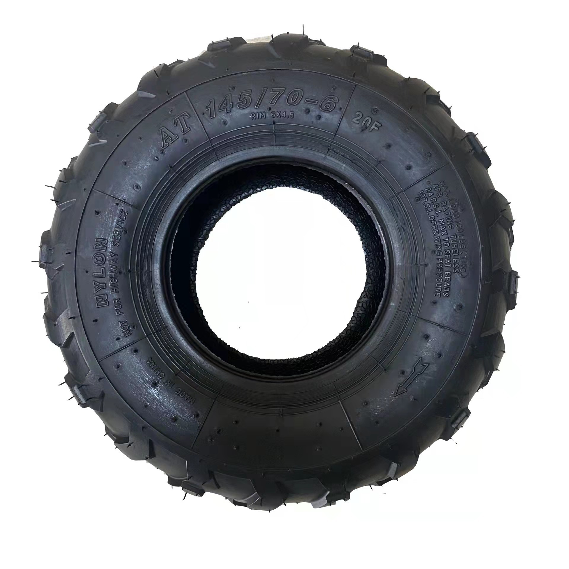 ATV UTV 145/70-6 Tubeless Tire With 6 Inch Wheels Rims For ATV Go Kart Pit Dirt Bike 145 70 6